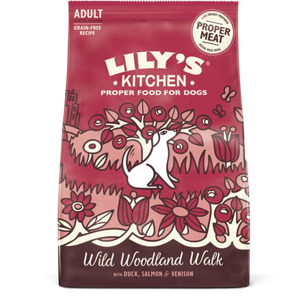 Lily's Kitchen - Hondenvoer - Droogvoer - Wild Woodland Walk met Eend, Zalm & Hert - 12 kg
