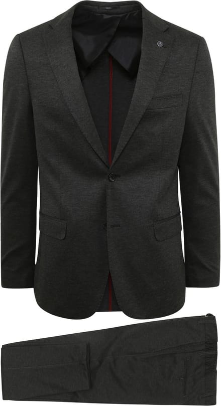 Suitable Kostuum Albatros Melange Antraciet - Maat 50 - Heren