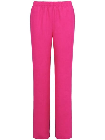 Broek 100% linnen Van Peter Hahn pink