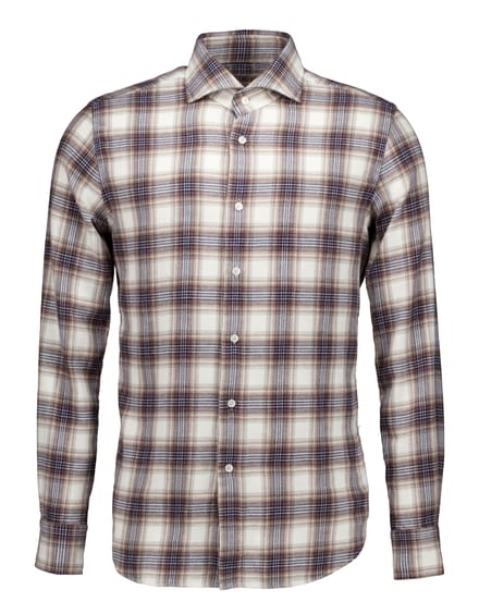 Xacus Washed Shirt Lange Mouw Overhemden Bruin 721ml/31306