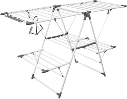 Five Wasrek/droogrek - zilver - metaal - 156 x 61 x 96 cm - staand/inklapbaar