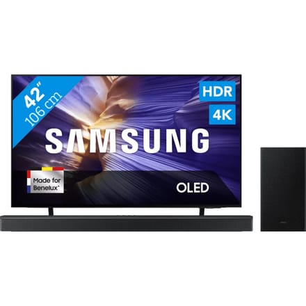 Samsung 42" OLED S90F (2025) + Samsung HW-B750F Zwart