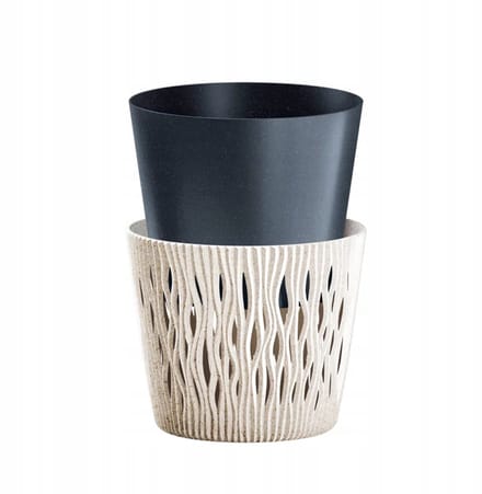 Sandy Ronde ECO Wood Naturo bloempot Ø 22,5 cm