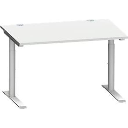Schäfer Shop Genius MODENA FLEX bureau, 1200 x 800 mm, lichtgrijs