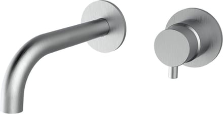 Plieger Napoli inbouw wandkraan 1 hendel met uitloop 18.3cm incl. inbouwdeel RVS