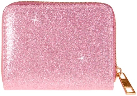 Meisjes portemonnee roze glitter