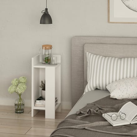 Stijlvol wit nachtkastje - 60 cm hoog en 25 cm breed