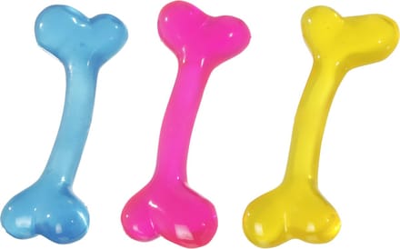 Flamingo Hondenspeelgoed Botten - geel - 20 x 7.5 x 4 cm