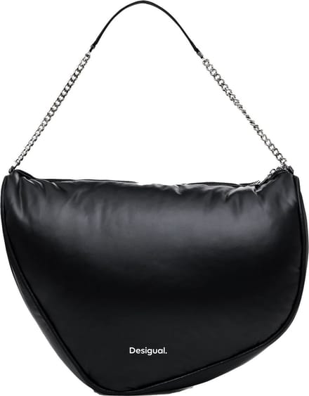 Desigual Schoudertas Lemonheart Accent Shopping Bag Black Zwart