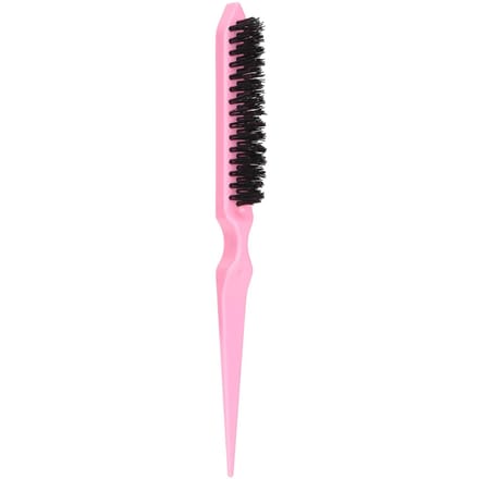 Plastic handvat plaagborstel Reizen Draagbaar Nylon Haar Baardborstel Styling Tool (Roze) pink