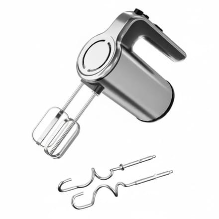 Oliver Voltz - Handmixer - 5-Speed met Turbo - Deeghaken & Klitters - RVS