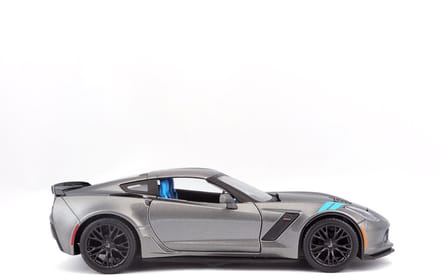 Maisto Chevrolet Corvette - Modelauto - Schaal 1:24 - Grijs/Blauw