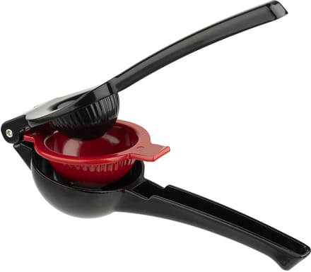 APS Citruspers - aluminium citroen- en limoenpers - zwart/rood - 21 cm