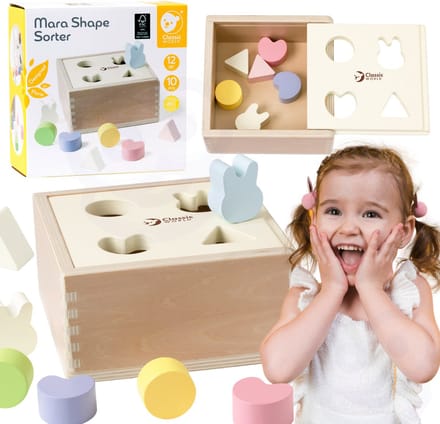 Classic World Wooden Shape Sorter For Children 10 Pcs. - UNI