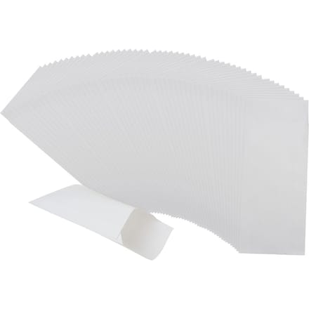 Papier-Minitas, 50 stuks - Wit