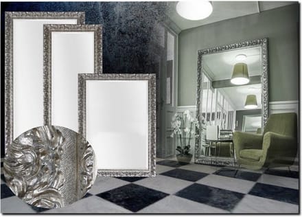 Grote wandspiegel Antonio Zilver