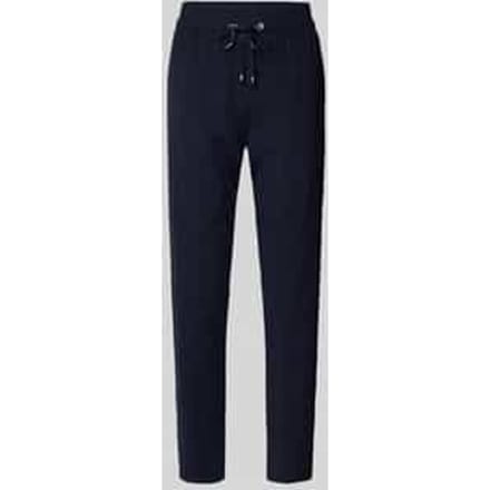 Slim fit stoffen broek met ritszakken