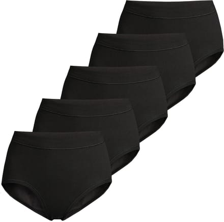 ESGE Dames tailleslip 5 pack Basic - à fines côtes