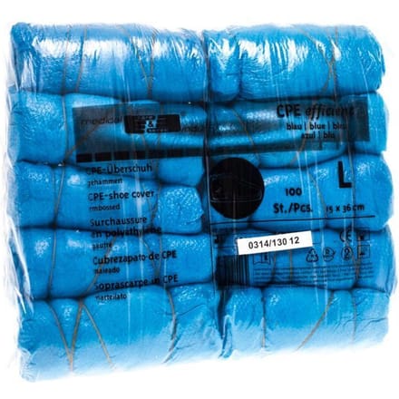 Schoenovertrek Pe Blauw 100 Vf-med