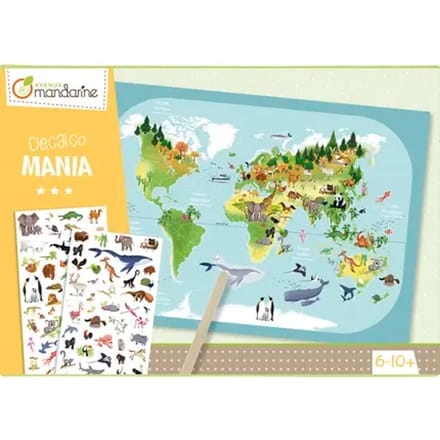 Creatieve doos - decalco mania planisphère Avenue Mandarine