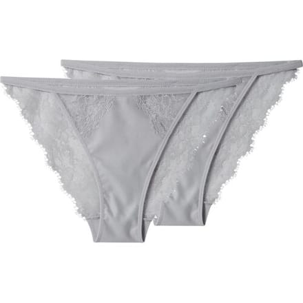 ESMARA Set van 2 dames slips (Zilver, S (36/38))