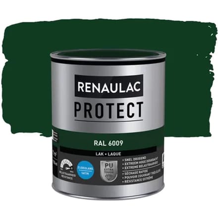 Renaulac Houtlak Protect - Zijdeglans - Dennengroen Ral 6009 - 750ml