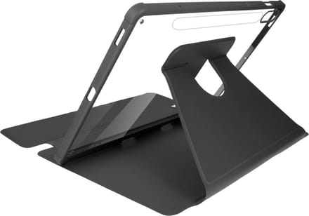 Avizar Case Geschikt voor Samsung Galaxy Tab S9 FE 360° multi-hoek draaibare standaard, Zwart
