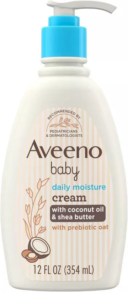 Aveeno Baby Daily Moisturizing Cream – Prebiotic Oat & Shea Butter – Coconut Scent – 354 ml