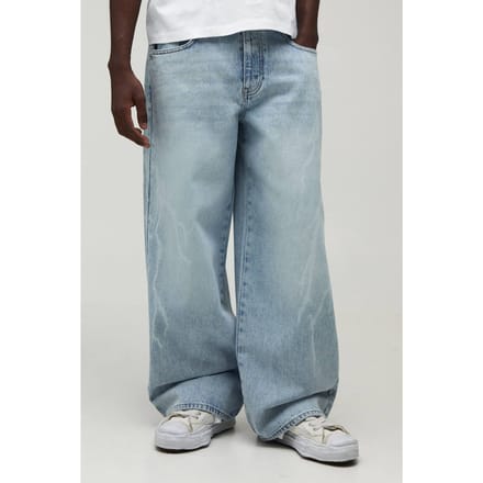 Lightning Laser Baggy Fit Jeans | Stonewash | Size 60R