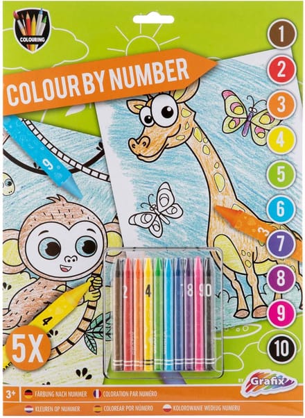 Grafix - Kleuren Op Nummer - Dieren - sinterklaas - kerst - cadeau - kado