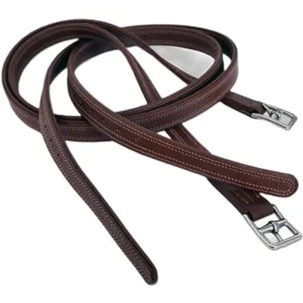 Pessoa Leather Reinforced Stijgbeugelriemen Bruin 138 cm