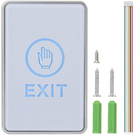 DK?920C Toegangscontrolesysteem Deur Uitgang Touchknop Deur Drukknop Releaseschakelaar white