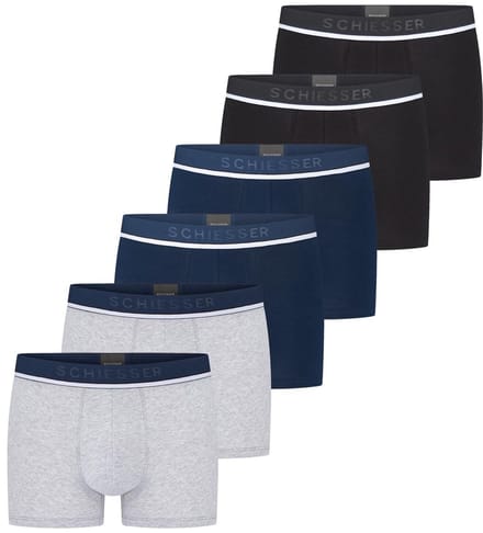 Schiesser Heren Shorts / Pants 6er Pack - 95/5 - Cotton