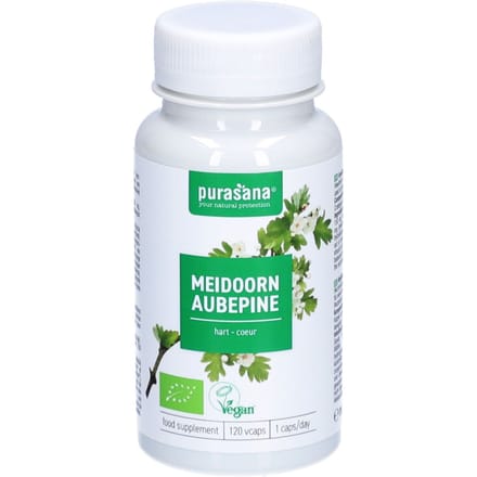 Purasana® Meidoorn Nieuwe Formule 120 Capsules
