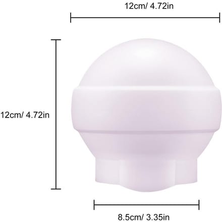 AK R22 Dôme de Diffusion Diffuseur de Flash Pliable Convient pour Godox V1 Série AD100Pro Flash à Tête Ronde white