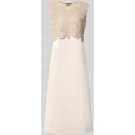 midi-jurk in 2-in-1-look met ronde hals