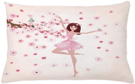 ABAKUHAUS Kussenhoes Ballett Sakura – 65x40 cm – Multicolor – Dubbelzijdig