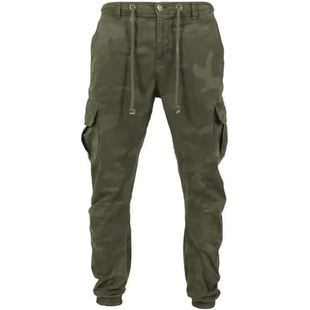 Urban Classics Cargobroek -Taille, 28 inch- Camo Groen