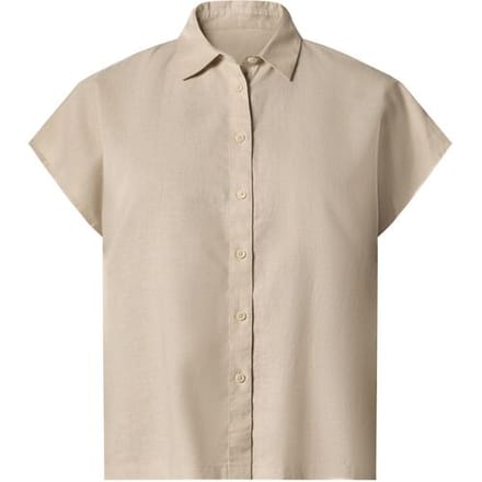 ESMARA Linnen dames blouse (Beige, XS (32/34))