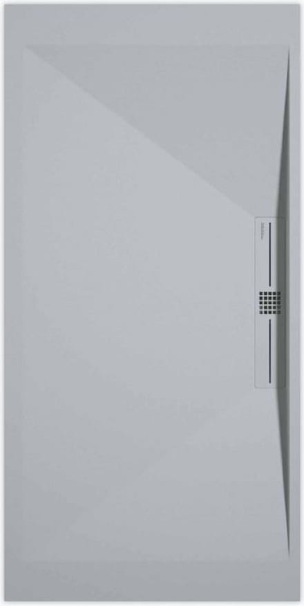 Sanifun douchebak Stone Side Gray 7035 Smooth 1600 x 800 P