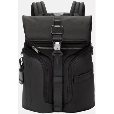 TUMI Zwarte Nylon Rugzak Handtas Met Zilveren Hardware Heren tassen 0232759D Basic Set (Bag+Tag)