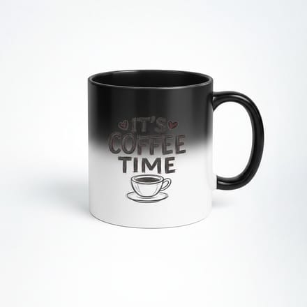 It's Coffee Time" Magische Mok - Warmtegevoelige Koffiebeker