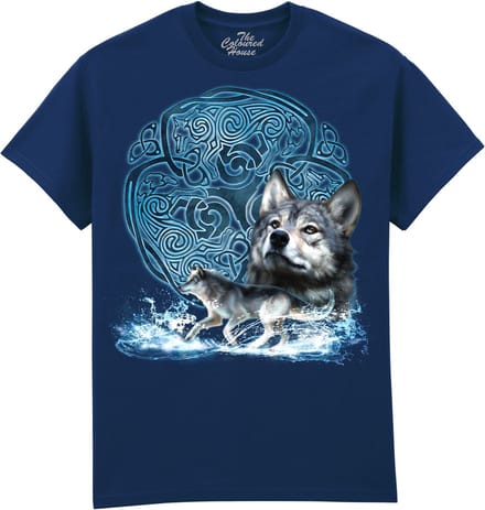 Celtic Wolf The Coloured House T-shirt M