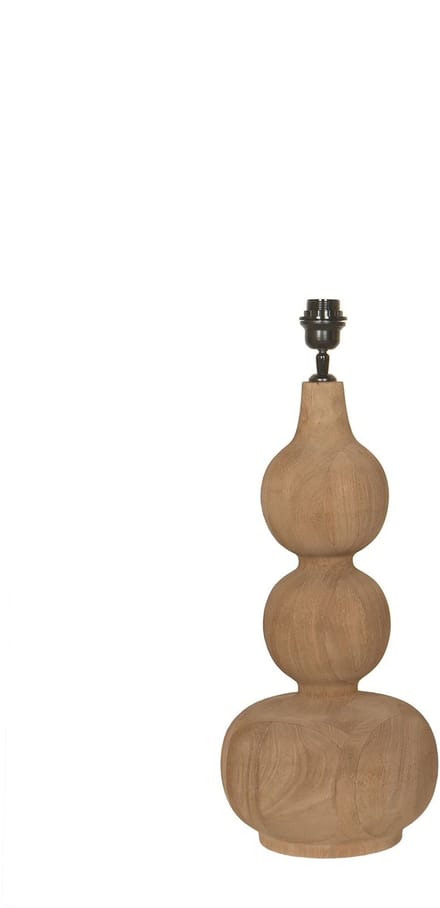 PTMD Altus Natural Mango Wood Table Lampbase Smooth Rnd