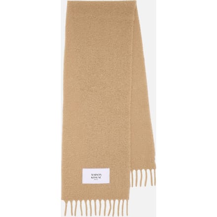 Accessoires Maison Kitsune Baby Alpaca Sjaal in Beige