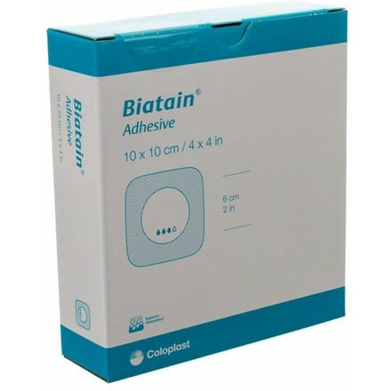 Biatain Schuimverband Adh 10,0x10,0cm 10 33430