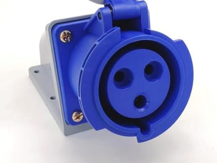 Waterdichte CEE-stekker 3-pins 32A 250V IP67 - Industrieel Stopcontact