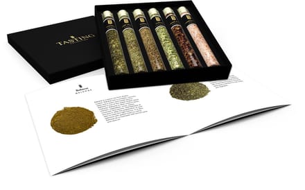 Kruiden & Specerijen Proeverij 6 tubes in Luxe Cadeau Box, Set 2
