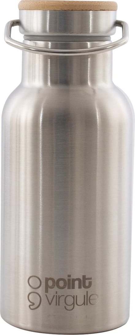 Point-Virgule Drinkfles Isoleerfles inox - 350 ml - bamboe deksel