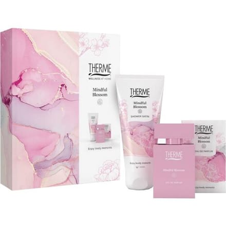 THERME Mindful Blossom Perfume Gift Set - geschenkset - Eau de Parfum 30 ml+Shower Satin 200 ml